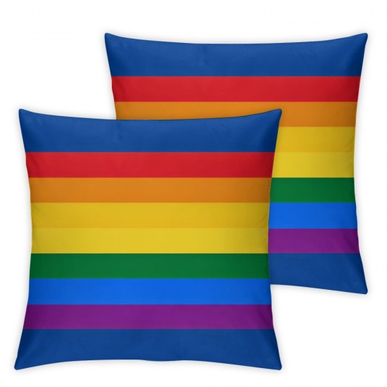 Ulloord Rainbow Flag Throw Pillow Cover, Throw Pillows Decor for Home Couch Car Bedroom Sofa, Cushion Cases