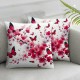 Ulloord Butterfly Throw Pillow Covers Floral Aesthetic Spring Aesthetic Pink Standard Size Bed Indoor Cozy Pillow case