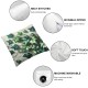 Ulloord Ivy Floral Throw Pillow Covers Botanical Vine Green Leaves Wall Watercolors Rustic Gray Soft Velvet Decor Suitable for Outdoor Patio Porch Living Room Sofa Pillow case