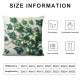 Ulloord Ivy Floral Throw Pillow Covers Botanical Vine Green Leaves Wall Watercolors Rustic Gray Soft Velvet Decor Suitable for Outdoor Patio Porch Living Room Sofa Pillow case