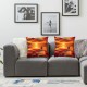 Ulloord Beach Throw Pillow Covers Orange Outdoor Home Decor Square for Sofa Cushion Cover