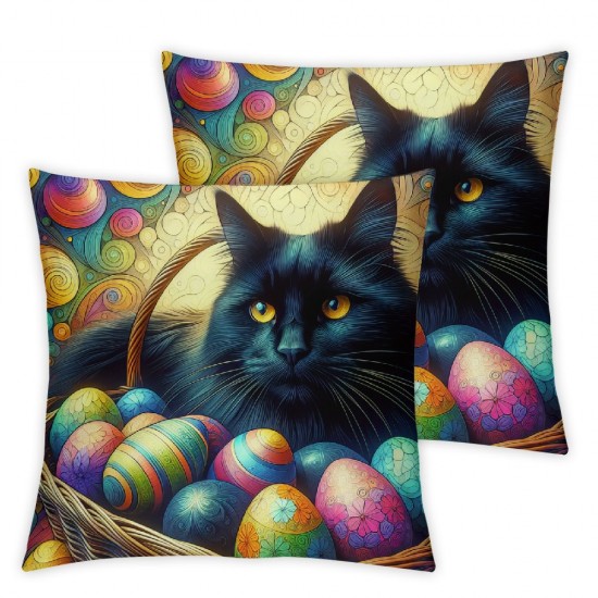 Ulloord Throw Pillow Covers Animal Green Girl Sofa Decoration Cushion Cover