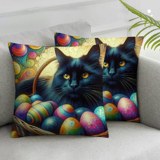 Ulloord Throw Pillow Covers Animal Green Girl Sofa Decoration Cushion Cover