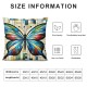 Ulloord Butterfly Throw Pillow Covers Colorful Soft Velvet Washable Decorative for Living Room Bedroom Sofa Pillow case