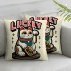 Ulloord Cute cat Throw Pillow Covers Animal Happy Decorative for Living Room Bedroom Sofa counch Pillow case