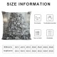 Ulloord Snowman Throw Pillow Covers Christmas Tree Silver Christmas Cute Fashion Decorative Cushion Covers for Christmas Living Room Bedroom Sofa Bed Decoration