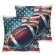 Ulloord Valentines Day Pillow Covers,  Ball with America Flag Throw Pillow Covers, Pillowcases for Anniversary Wedding Sofa Couch,