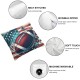 Ulloord Valentines Day Pillow Covers,  Ball with America Flag Throw Pillow Covers, Pillowcases for Anniversary Wedding Sofa Couch,