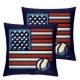 Ulloord Valentines Day Pillow Covers,  with American Flag Throw Pillow Covers, Pillowcases for Anniversary Wedding Sofa Couch