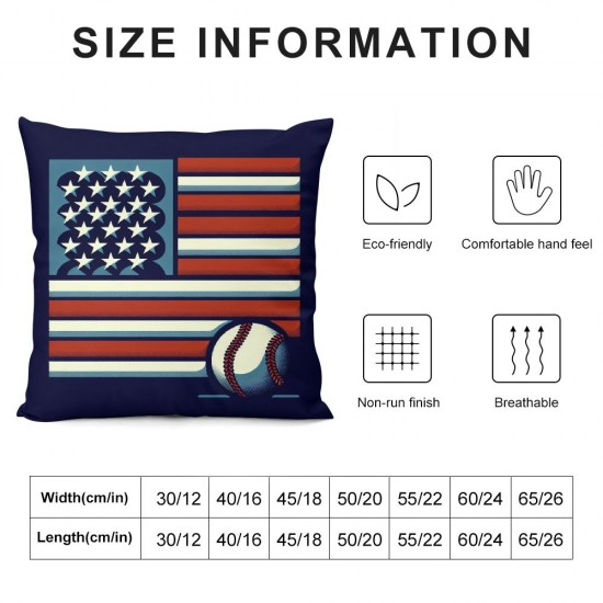 Ulloord Valentines Day Pillow Covers,  with American Flag Throw Pillow Covers, Pillowcases for Anniversary Wedding Sofa Couch