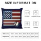 Ulloord Valentines Day Pillow Covers,  with American Flag Throw Pillow Covers, Pillowcases for Anniversary Wedding Sofa Couch