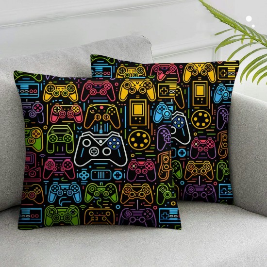 Ulloord Valentines Day Pillow Covers,  Video Game Throw Pillow Covers, Pillowcases for Anniversary Wedding Sofa Couch