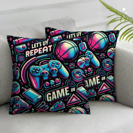 Ulloord Valentines Day Pillow Covers, Video Game Throw Pillow Covers, Pillowcases for Wedding Sofa