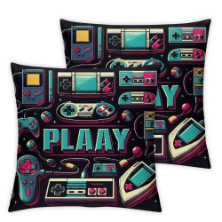 Ulloord Valentines Day Pillow Covers,  Video Game Throw Pillow Covers, Pillowcases for Anniversary Wedding Sofa Couch,