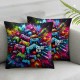 Ulloord Valentines Day Pillow Covers,  Video Game Throw Pillow Covers, Pillowcases for Anniversary Wedding Sofa Couch,