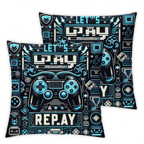 Ulloord Valentines Day Pillow Covers,  Video Game Throw Pillow Covers, Pillowcases for Anniversary Wedding Sofa Couch