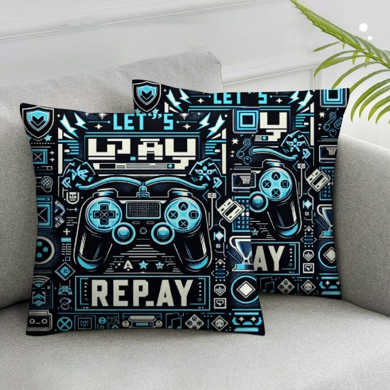 Ulloord Valentines Day Pillow Covers,  Video Game Throw Pillow Covers, Pillowcases for Anniversary Wedding Sofa Couch