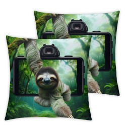 Ulloord Valentines Day Pillow Covers, Tropical Animal Throw Pillow Covers, Pillowcases for Wedding Sofa