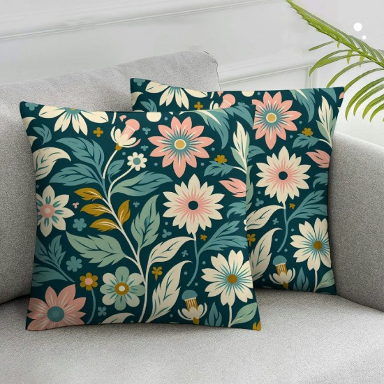 Ulloord Floral Decorative Pillow Cover Home Decorative Cushion Cover for Sofa ,