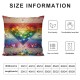 Ulloord Valentines Day Pillow Covers,  Rainbow Flag Throw Pillow Covers, Pillowcases for Anniversary Wedding Sofa Couch,