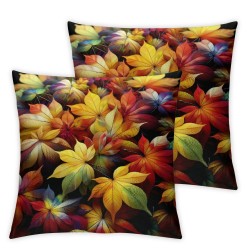 Ulloord Autumn Maple Leaves Decorative Pillow Cover Home Decorative Cushion Cover for Couch Sofa Bed,