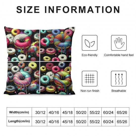 Ulloord of Colored Decorative Pillow Cover Home Decorative Cushion Cover for Couch Sofa Bed,