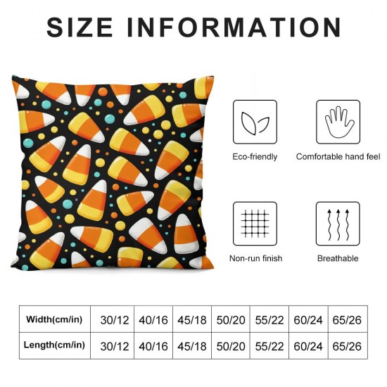 Ulloord Halloween Decorative Pillow Cover Home Decorative Cushion Cover for Couch Sofa Bed,