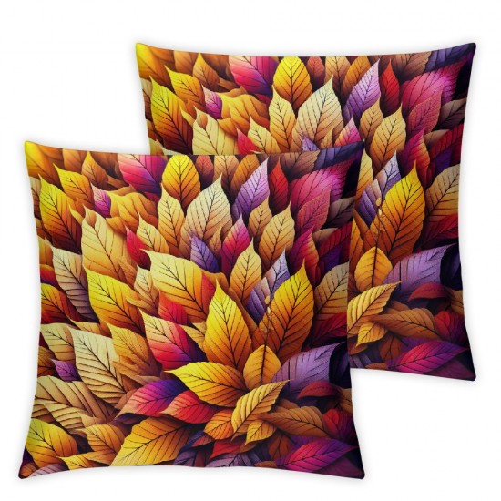 Ulloord Autumn Maple Leaves Decorative Pillow Cover Home Decorative Cushion Cover for Couch Sofa Bed,