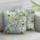 Ulloord Throw Pillow Covers and Sunflower Decor Pillowcases Square Hidden Zipper Home Cushion Decorative Pillowcase