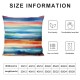 Ulloord Rainbow Stripes Decorative Throw Pillow Cover Case, Pillow Cases Square Standard Cushion Covers for Couch Sofa Bed