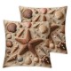 Ulloord and Seashells Decorative Throw Pillow Cover Case, Pillow Cases Square Standard Cushion Covers for Couch Sofa Bed