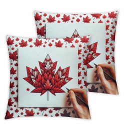 Ulloord Red Decorative Throw Pillow Cover Case, Pillow Cases Square Cushion Covers for Sofa