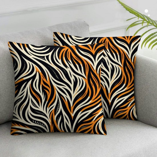 Ulloord Stripes Decorative Throw Pillow Cover Case, Pillow Cases Square Standard Cushion Covers for Couch Sofa Bed