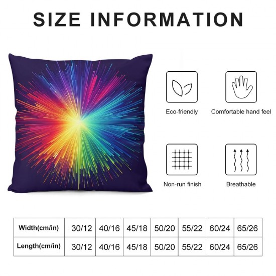 Ulloord Colored Decorative Pillow Cover Home Decorative Cushion Cover for Sofa ,