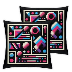 Ulloord Retro 80s or Decorative Pillow Cover Home Decorative Cushion Cover for Couch Sofa Bed,