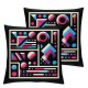 Ulloord Retro 80s or Decorative Pillow Cover Home Decorative Cushion Cover for Couch Sofa Bed,