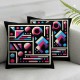 Ulloord Retro 80s or Decorative Pillow Cover Home Decorative Cushion Cover for Couch Sofa Bed,