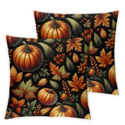 Ulloord Pumpkin and Autumn Decorative Pillow Cover Home Decorative Cushion Cover for Couch Sofa Bed,