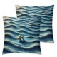 Ulloord , Coral and Decorative Pillow Cover Home Decorative Cushion Cover for Couch Sofa Bed,