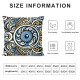 Ulloord Blue Bead Square Home Decorative Cushion Cover Throw Pillow Cover Case Pillowcase