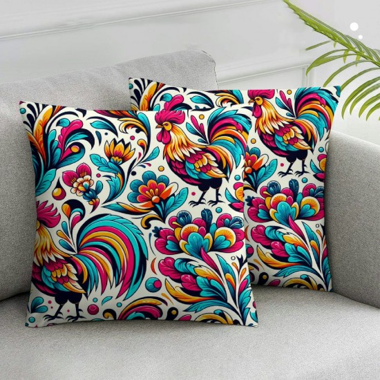 Ulloord Pillow Covers Decorative and Flowers Throw Pillow Covers Cushion Case for Sofa Bench Living Room Indoor Outdoor Home Decor