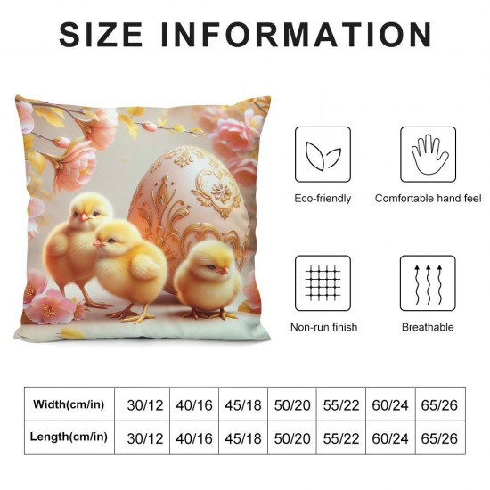 Chick Throw Pillow Covers Natural midcentury Flower Cottage core Teal Cozy Short Plush Washable Home Decor Living Room Bedroom Patio Light Pillow case