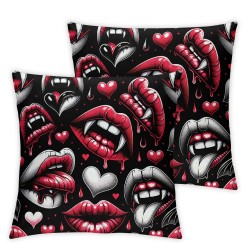 Valentines Day Pillow Covers, with Long Throw Pillow Covers, Pillowcases for Anniversary Wedding Sofa Couch,