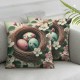 Ulloord Throw Pillow Covers Bird nest Comfort Velvet Square with Zipper Living Room Bedroom Dorm Couch Chair Pillow case