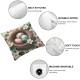 Ulloord Throw Pillow Covers Bird nest Comfort Velvet Square with Zipper Living Room Bedroom Dorm Couch Chair Pillow case