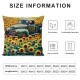 Ulloord Throw Pillow Covers Sunflower Spring Natural Blue Soft Short Plush Living Room Sofa Decor Pillow case