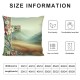 Ulloord Throw Pillow Covers Flower Rabbit Boat Butterfly Country Colorful Cozy Velvet Washable Indoor Living Room Standard Sofa Decor Cushion Cover