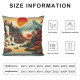 Ulloord Mountain Throw Pillow Covers Nature Landscape Chinese Style Sunset Lake Orange Soft Velvet Standard Size Decor for Living Room Home Bedroom Dorm Sofa Cushion Cover