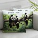 Ulloord Cute Throw Pillow Covers Animal Country Green Soft Velvet Washable Decorative for Living Room Bedroom Sofa counch Pillow case