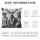 Ulloord Throw Pillow Covers Guitar Retro Animal Gray Soft Velvet Washable Decorative for boy Man Outdoor Bedroom Sofa Office Cushion Cover